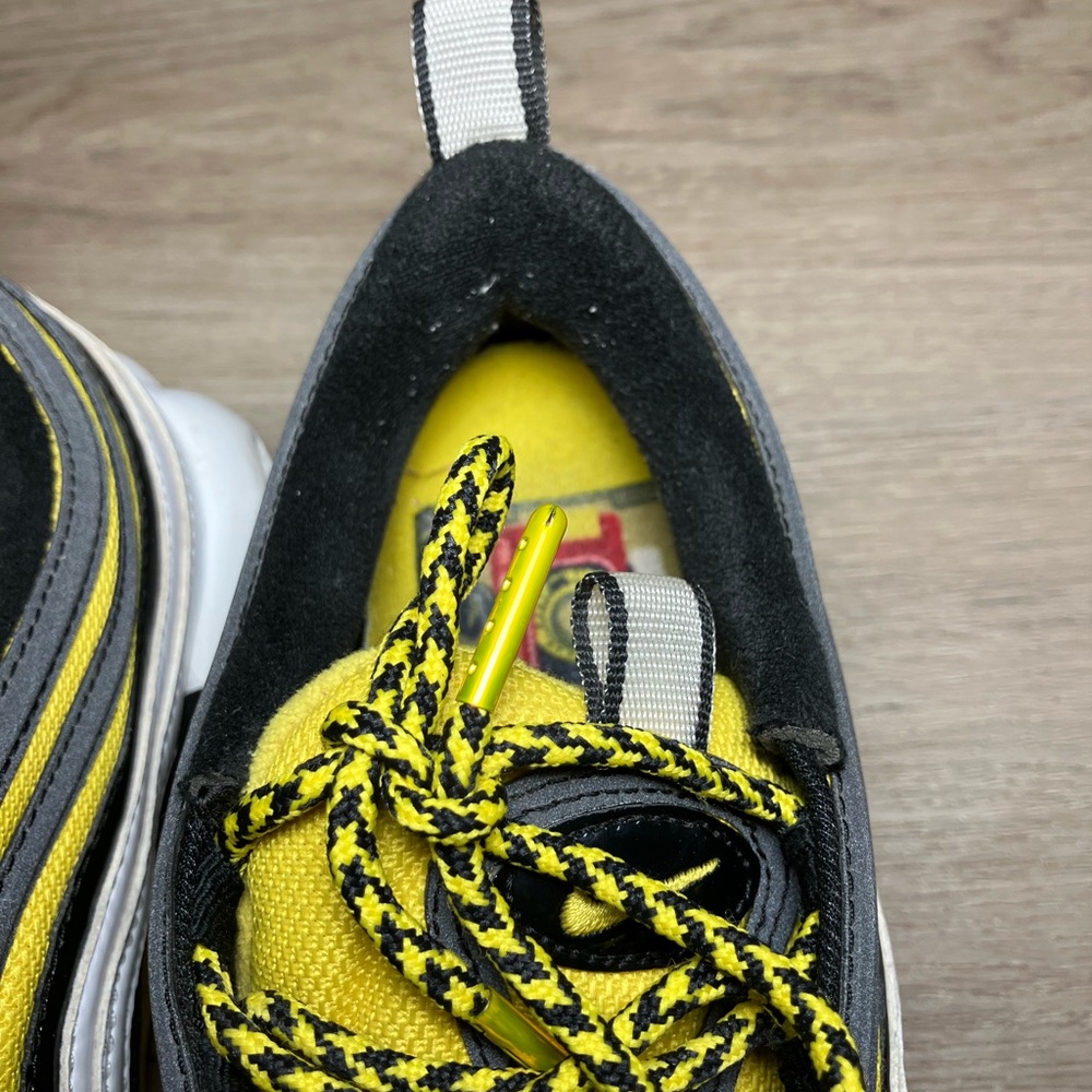 NIKE AIR MAX PLUS / 97 AIR MAX 97 "FREQUENCY PACK" YELLOW SZ 9.5 - Picture 7 of 13